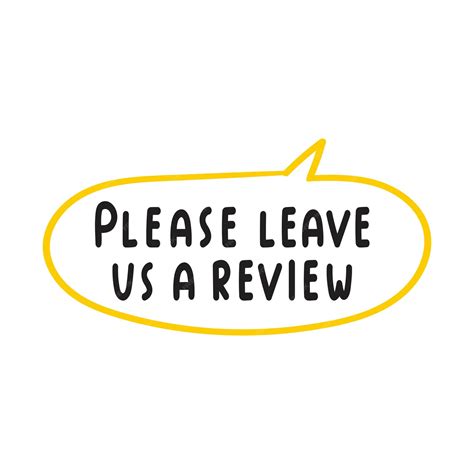 Premium Vector | Please leave us a review Speech bubble Hand drawn ...