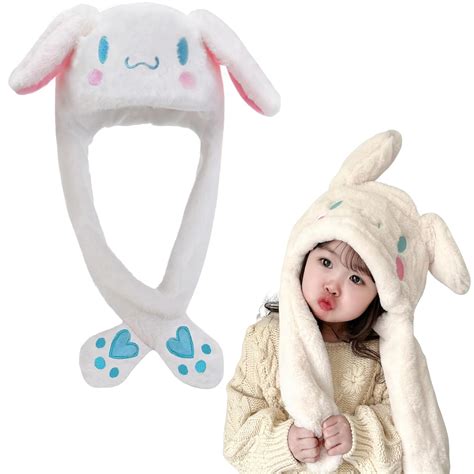 Buy Winter Cap, Cinnamoroll Hat, Plush Warm Winter Hat Fun Moving Ears ...