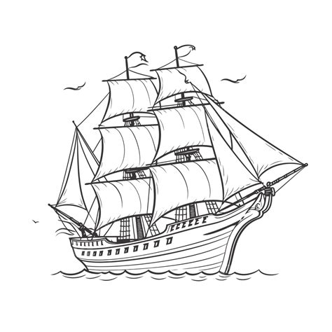Sailing Ship Outline