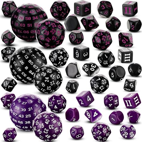 Amazon.com: Libima 3 Set Complete D3-D100 Polyhedral Dice Set 100 Sided ...