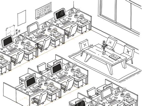 Computer Room Cartoon Black White 的图像结果