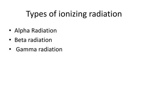 Image result for Types of Radiation Examples