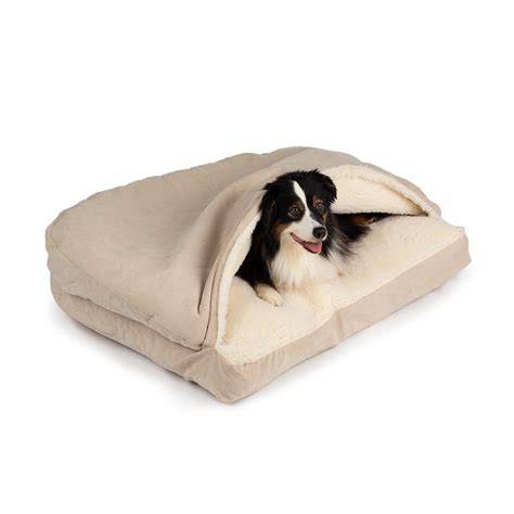 Buy Snoozer Cozy Cave Rectangle Pet Bed, Small, Buckskin, Hooded ...