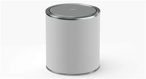 Paint Can Size 02 White Clean And Generic Label 3D - TurboSquid 2109507