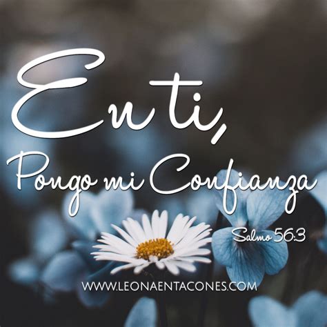 Salmo 56:3 | Frases de bendiciones, Frases religiosas, Citas sobre dios