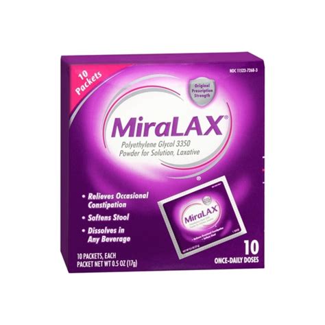 MiraLAX Powder Packets 10 Each – valpacks