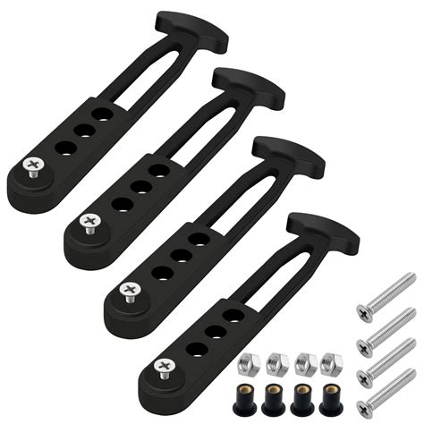 Buy 4 Pack Boat Telescoping Ladder Rubber Strap Boarding Fixed Lock ...