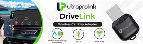 UltraProlink DriveLink| Android Auto/CarPlay Adapter| 2in1 Wireless Car ...