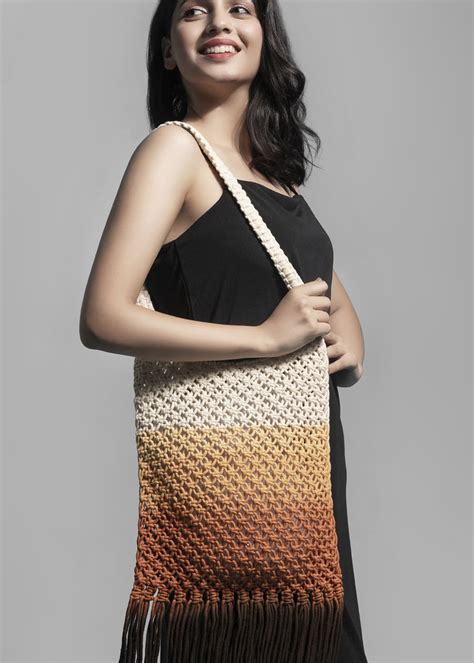 Get Ombre Macrame Bag at ₹ 959 | LBB Shop