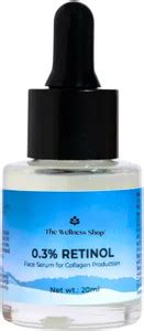 The Wellness Shop 0.3% Retinol Face Serum For Collagen Production Price ...