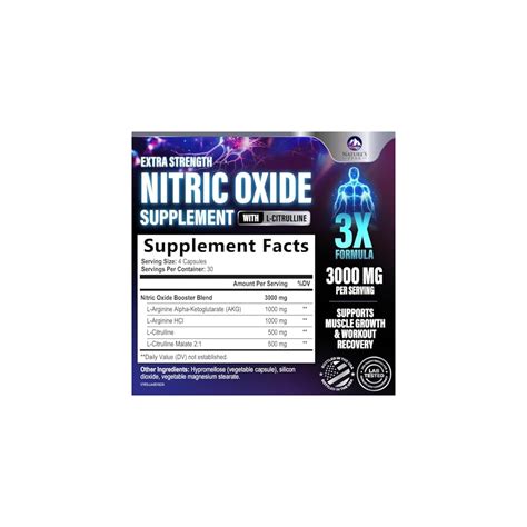 Nature's Peak Extra Strength Nitric Oxide Booster - 3X Strength India ...