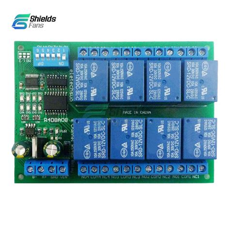 DC12V 8 16 Ch RS485 Relay Module Modbus RTU PLC | Ubuy India