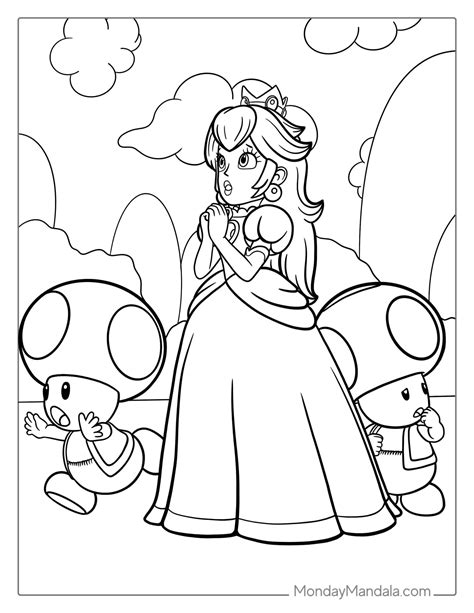 Free Printable Princess Peach Coloring Pages - Printable Sight Words List