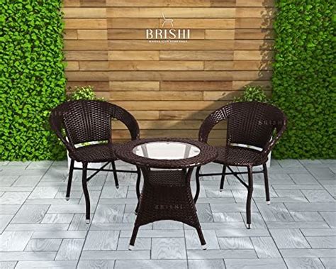 CORAZZIN Garden Patio Seating Chair and Table Set Outdoor Balcony ...