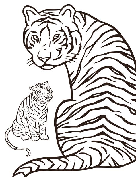 Tiger Coloring Pages