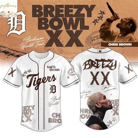 Detroit Tigers x Chris Brown Breezy Bowl XX World Tour 2025 Baseball ...