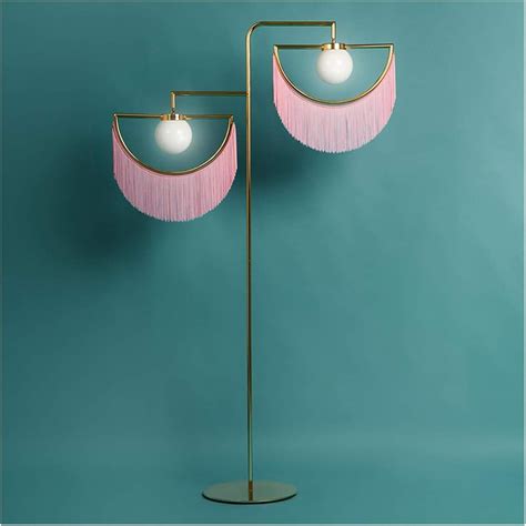 floor lamp Creative Postmodern Tassel Floor Lamp Gold Model Room ...