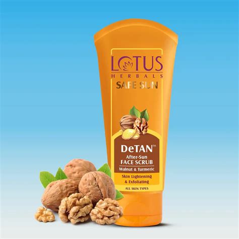 Lotus Safe Sun DeTan After-Sun Face Scrub 100g