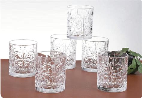 RCR (Made in Italy) Tattoo Crystal Short Whisky Water Tumblers Glasses