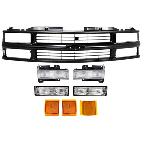 Replacement® 9-Piece Kit Grille, Painted Black, For Models With Sport ...