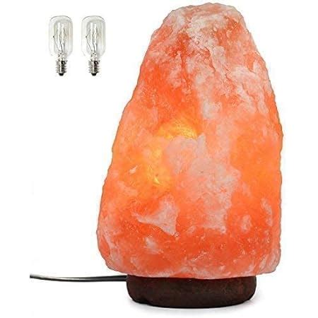 Buy SRJ Himalayan Rock Salt Crystal Fire Bowl Shape with Wood Base ...
