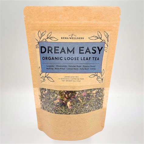 Loose Leaf Sleep Tea 2oz Organic Herbal Tea Relaxing Tea Natural Sleep Aid Bedtime Tea Nighttime ...
