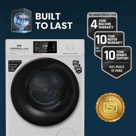 IFB 7 kg 5 Star with Steam Refresh program, 9 Swirl Wash, Eco Inverter ...