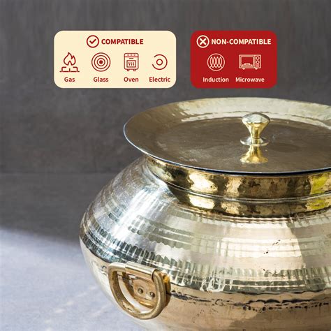 Tin-Coated Non-Stick Brass Degchi Online | P-TAL