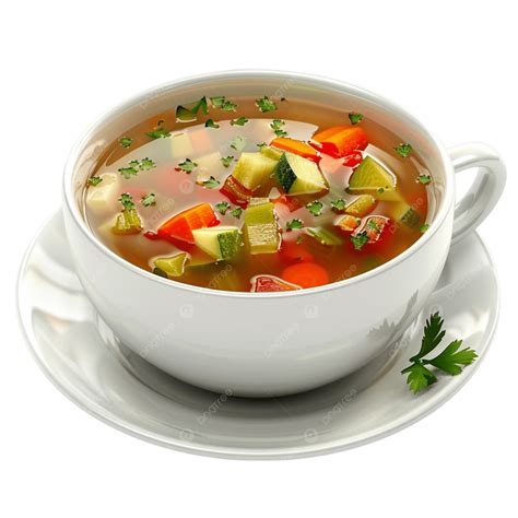 Vegetable Soup In Bowl On Transparent Background, Vegetable Soup, Soup ...
