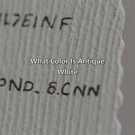 What Color Is Antique White - colorscombo.com