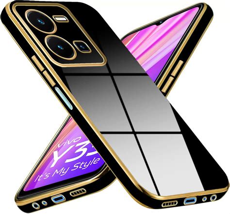 Mr Case 6D Chrome Back Cover Case for Poco M4 5G | (Gold Plated Frame ...