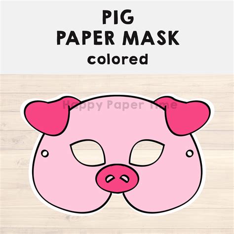 Pig Mask Template
