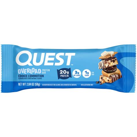 Quest Overload Bar - Cookie Commotion - 58g - Low Carb Canada