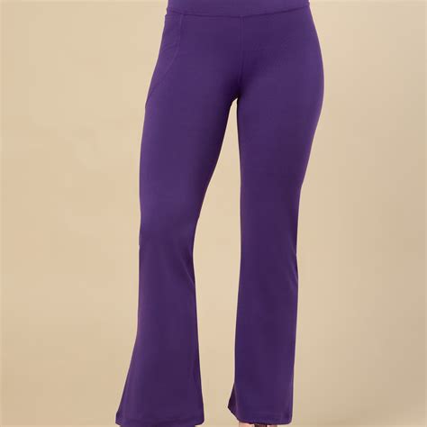 Buy Women's COMFlex Purple Performance Flare Pants Online in India ...