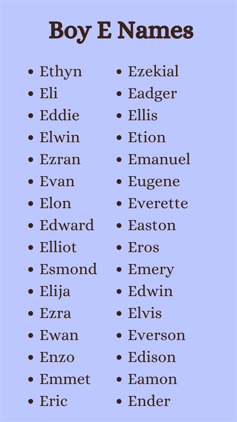 Boy names beginning with the letter E | Cool names, Japanese names and ...