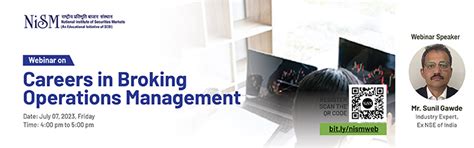 Careers in Broking Operations Management - National Institute of ...