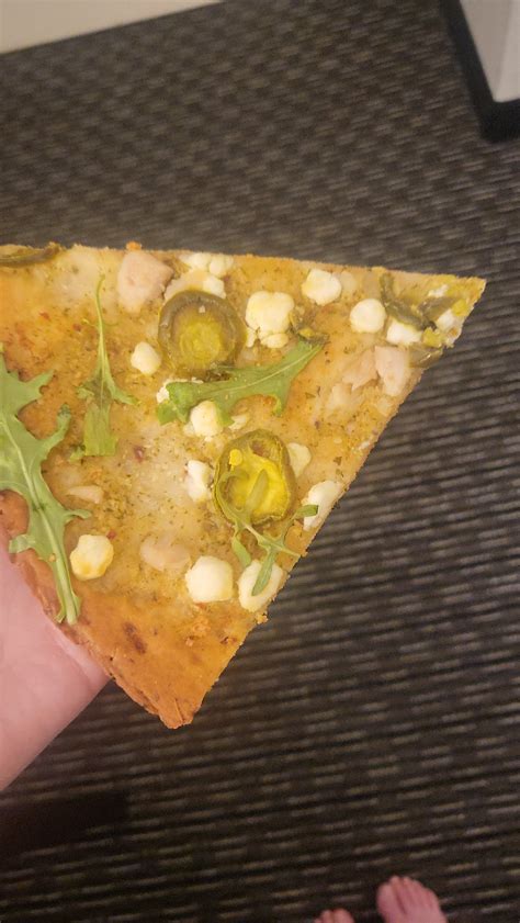 calories in a slice of cauliflower crust slice of pizza from blaze with ...