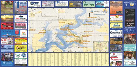 Map Of Grand Lake Oklahoma With Cove Names