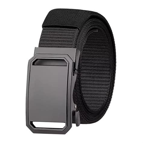 Men's Mechanical Clip Belts Mens Nylon Fabric Belt for Men Free Cut-to ...