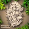 Buy Multilayer Mandala Art "thea" Sun and Moon Large Size 12x16 & 18x24 ...
