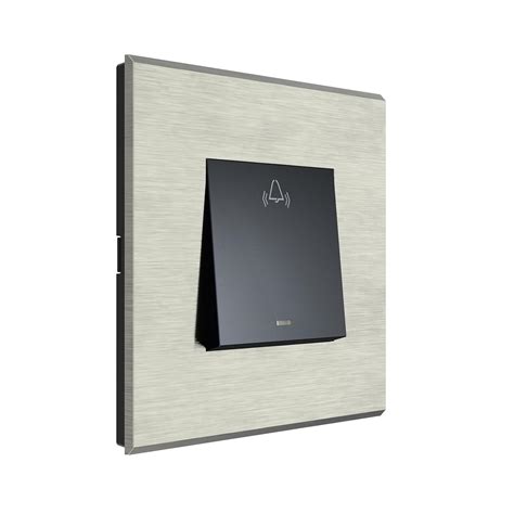 Wipro Artisa 2 Module 6A Bellpush Switch (Silver Grey) with Cover Plate ...