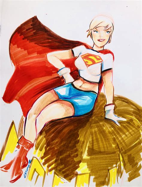 [Fan Art] A little supergirl artwork : r/comicbooks