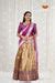 Magenta Peacock Forest Traditional Half saree | Lehenga For Girls