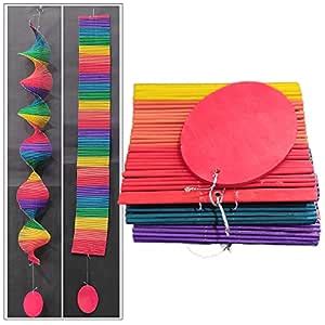 Wall Hanging Wind Chimes Spinner Twister (Wooden, Folding, Portable ...