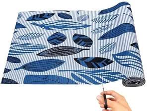 Buy POP SHADE Kitchen Drawer/Cabinet Shelf Mat|Leaf Design with PVC ...