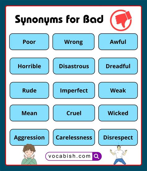 80+ Best Synonyms for Bad | Other Words for Bad in English | Vocabish