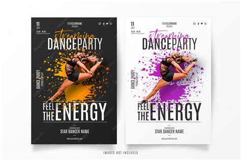 Streaming dance show template | Free Vector