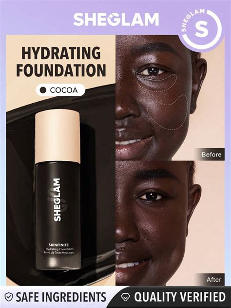 SHEGLAM Skinfinite Hydrating Foundation-Cocoa Xmas Christmas Gift ...