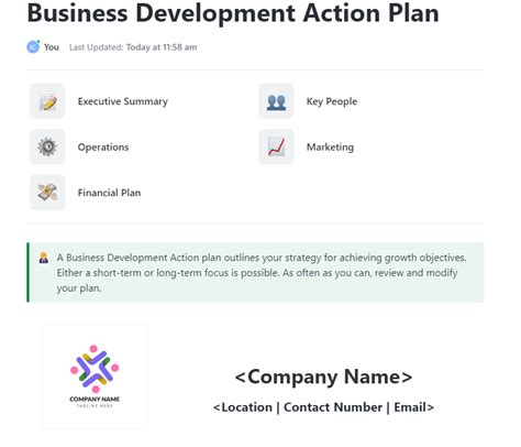 Business Operational Plan Example 的图像结果