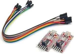 TESTIN ELECTRONICS 2Pcs FT232 FT232RL 3.3V 5.5V Module USB to TTL ...
